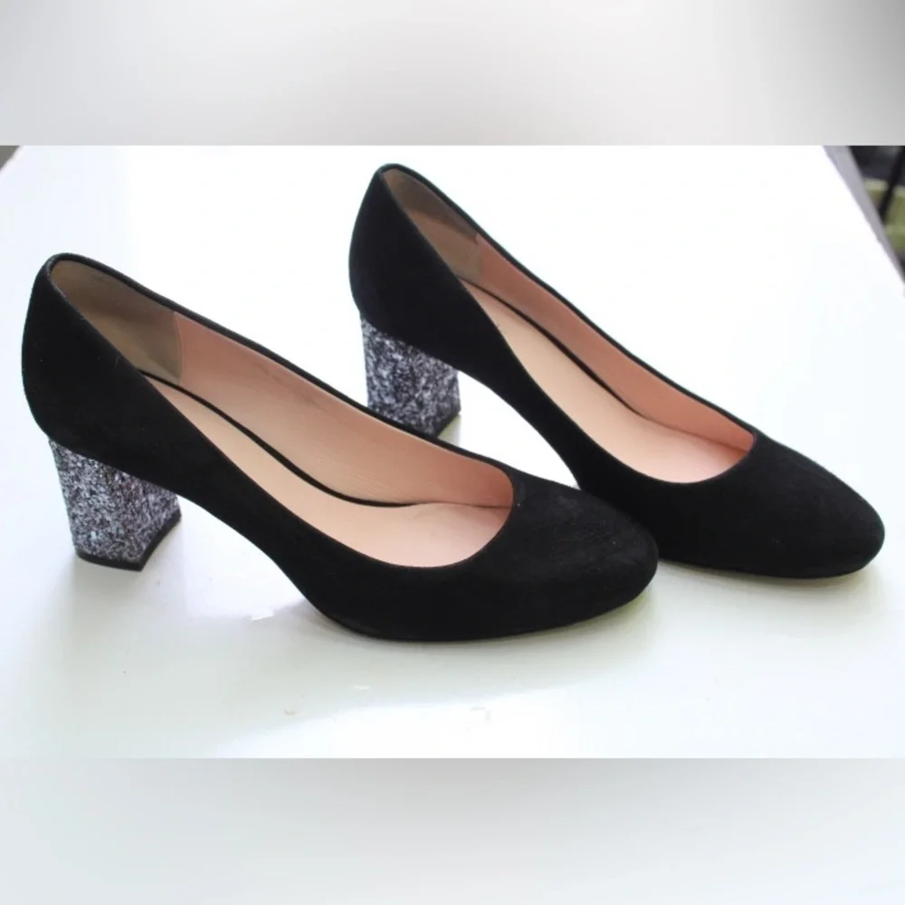 Kate Spade Dolores glitter pumps